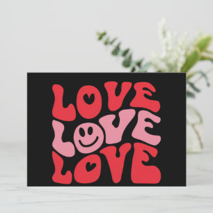 Invitación El día de San Valentín de amor Groovy Funny Holida