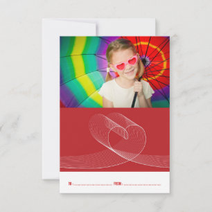 Invitación El día de San Valentín de clase Loopy Love Heart