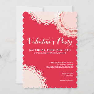 Invitación El día de San Valentín Fiesta de las dosis blancas