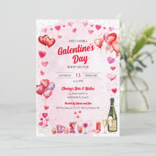 Invitación El día de San Valentín Fiesta de Watercolor Galent