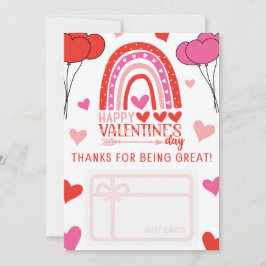 Invitación El día de San Valentín Gracias Titular De La Tarje