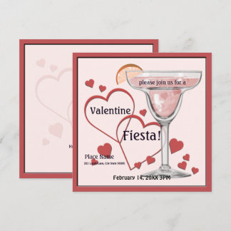 Invitación El día de San Valentín Margarita Fiesta