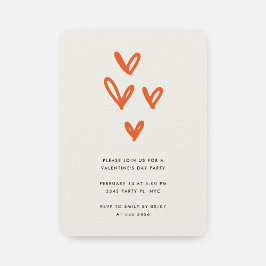 Invitación El día de San Valentín moderna con cora