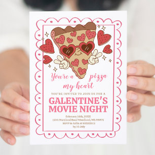 Invitación El día de San Valentín Pizza Fiesta