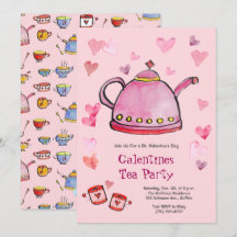 El día de San Valentín Retro Galentines Tea Ladies