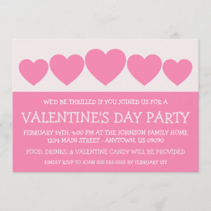 Invitación El día de Valetine de la silueta del corazón
