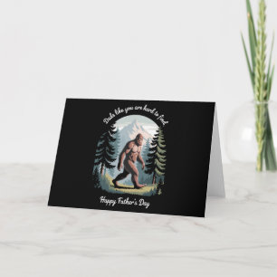 Invitación El día del padre de pie mayor Sasquatch papá graci