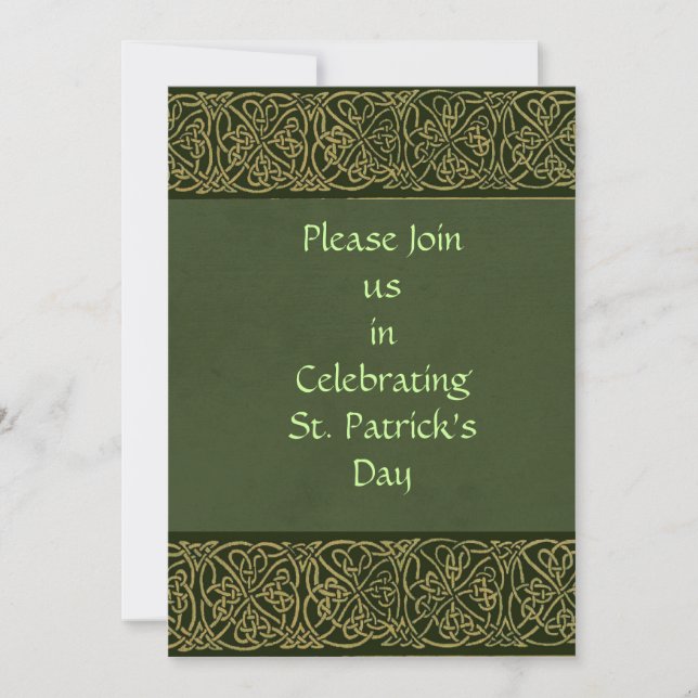 Invitación El día del St Patricks invita (Anverso)