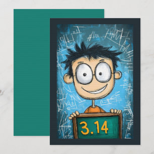 Invitación El divertido Genius Pi Day en acción Personalizado