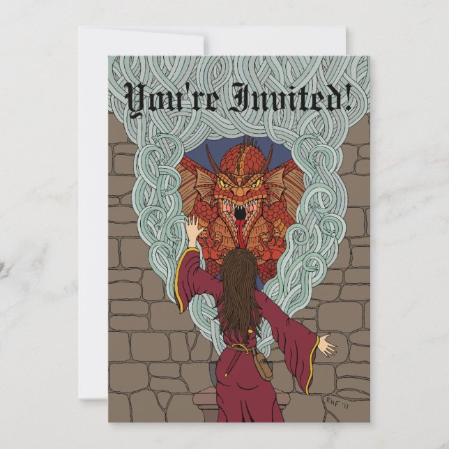 Invitación El dragón (Anverso)