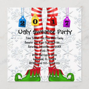 Invitación El duende lindo 2017 que almacena el fiesta feo