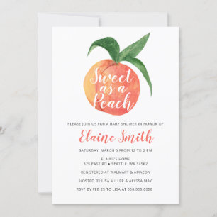 Invitación El dulce como un Baby Shower neutro de género en l