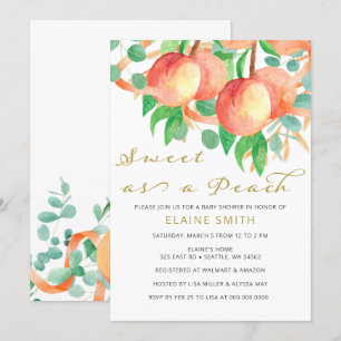 Invitación El dulce como un Baby Shower neutro de género en l