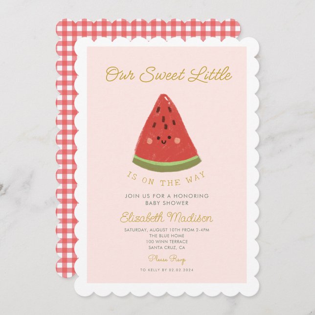 Invitación El dulce Melón está en camino Baby Shower (Subido por el creador)