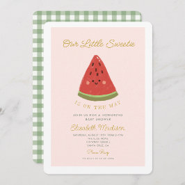 Invitación El dulce Melón está en camino Baby Shower