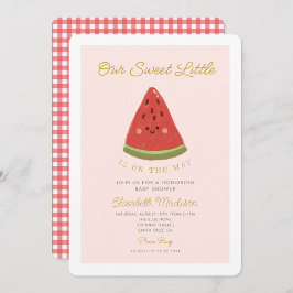 Invitación El dulce Melón está en camino Baby Shower