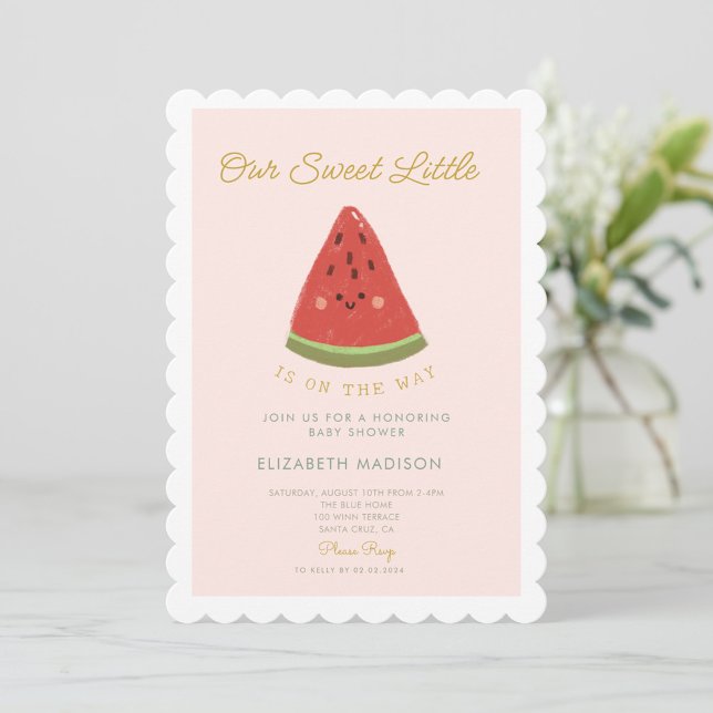 Invitación El dulce Melón está en camino Baby Shower (Subido por el creador)