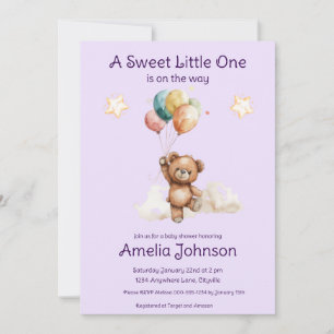 Invitación El dulce pequeño en el camino de la Baby Shower La