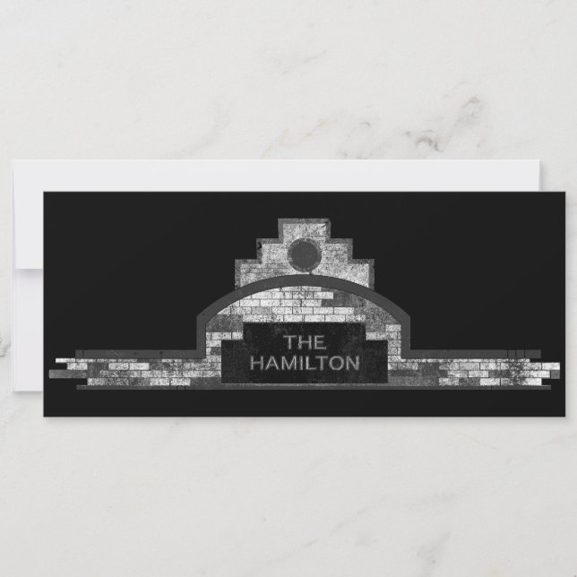 Invitación el edificio de hamilton (Anverso)