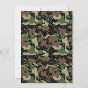 Invitación El ejército Woodland Camo Camouflage de Estados Un