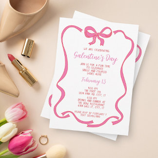 Invitación El El día de San Valentín del Día de Galentine de 