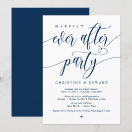 Invitación El Elopement, Feliz De Nunca Después De Fiesta, Na