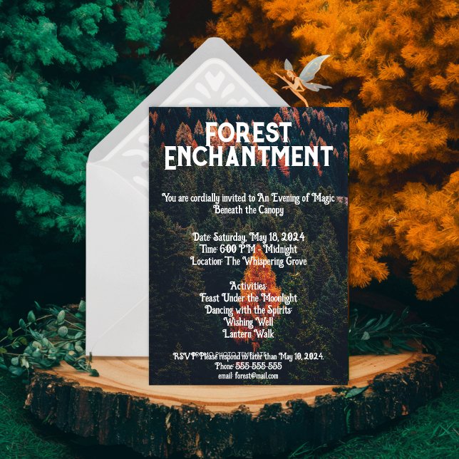 Invitación El encantamiento de la superficie sacudida: bosque (Subido por el creador)