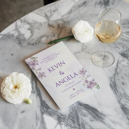 Invitación El encanto de la naturaleza: Boda floral Minimalis