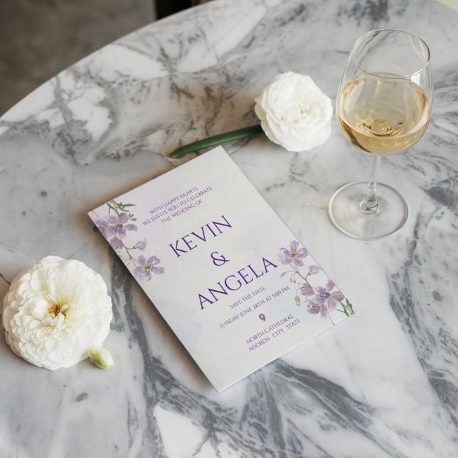 Invitación El encanto de la naturaleza: Boda floral Minimalis (Subido por el creador)