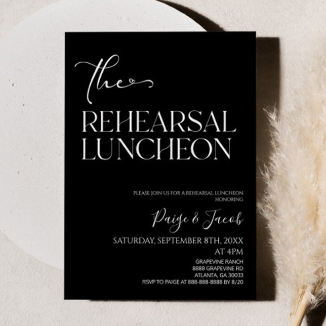 Invitación El ensayo del Boda del almuerzo ensayo Luncheon Lu (Subido por el creador)