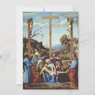 Invitación El Entierro de Jesucristo Arte de Icono Sagrado