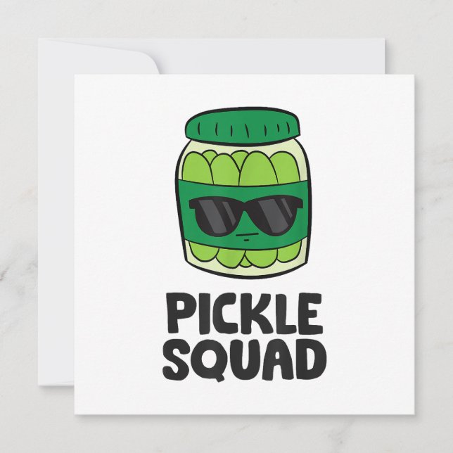 Invitación El equipo de Pickle Lover se escuadra divertida (Anverso)