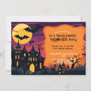 Invitación El escándalo de Halloween del escuadrón espumoso