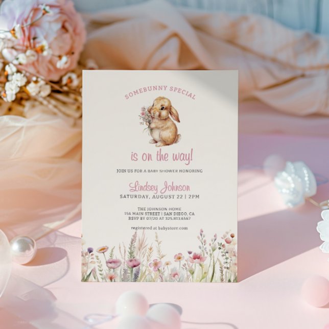 Invitación El Especial Somebunny Está En Camino De Baby Showe (Subido por el creador)