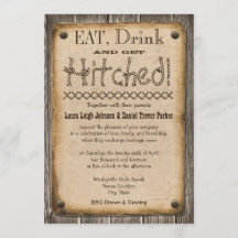 El estilo occidental come, bebe y consigue Boda go