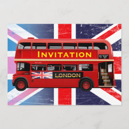 Invitación El famoso bus rojo de Londres