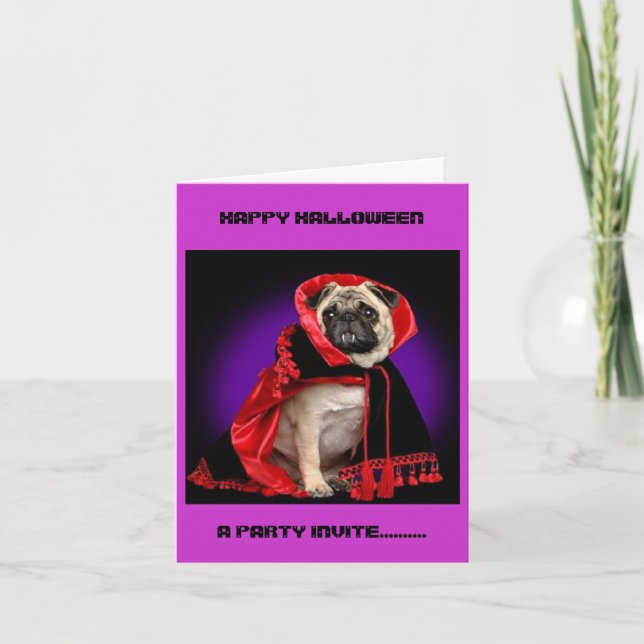 INVITACIÓN EL FELIZ HALLOWEEN, UN FIESTA INVITA ...... (Anverso)