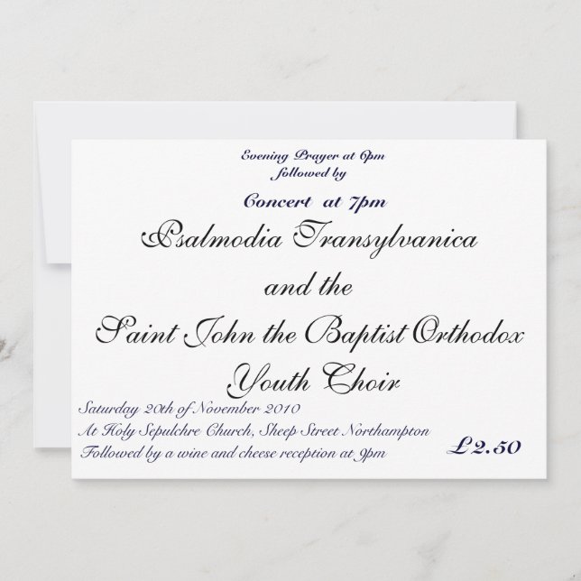 Invitación El Festival de Santa Ana invita a 2010 (Anverso)