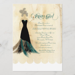 Invitación El fiesta de Bachelorette de la chica marchosa