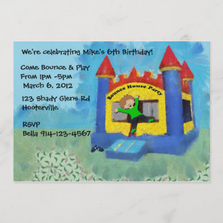 Invitación El fiesta de casa azul de la despedida invita