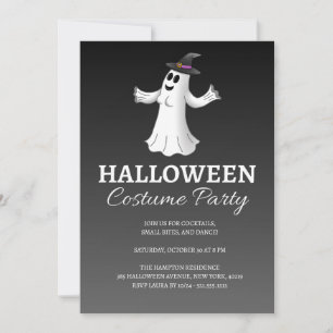 Invitación El Fiesta de disfraces de Halloween de la bruja