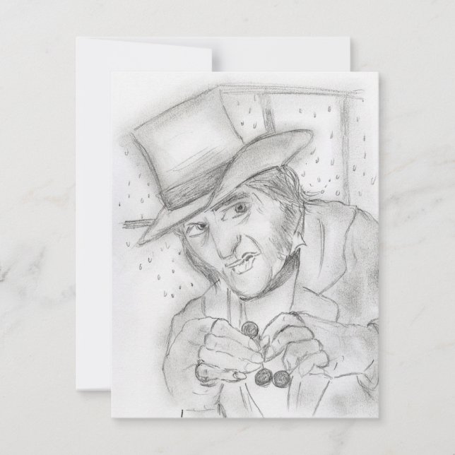 Invitación El fiesta de Ebenezer Scrooge invita (Anverso)