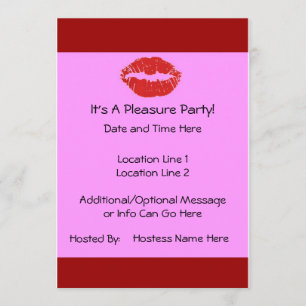 Invitación El fiesta de encargo del placer invita