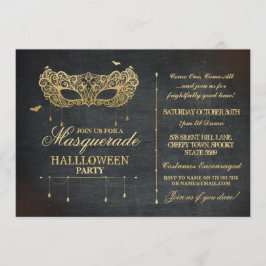 Invitación El fiesta de Halloween de la mascarada invita a la