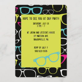 Invitación El fiesta de la verde lima y del negro del