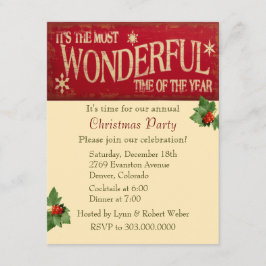 Invitación El Fiesta de los Navidades del tiempo más maravill