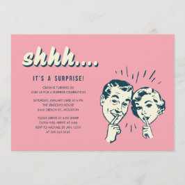 Invitación El fiesta de sorpresa invita