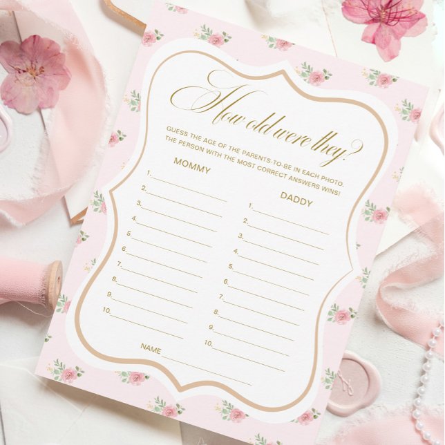 Invitación El Fiesta de té Baby Shower adivina la carta del j (Subido por el creador)