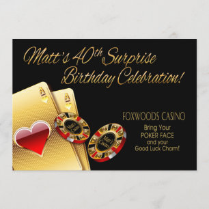 Invitación El Fiesta del Casino de Matt me pide que ponga los