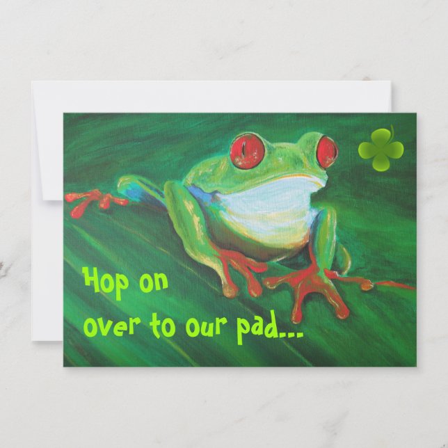 Invitación El fiesta del Día de San Patricio invita (Anverso)